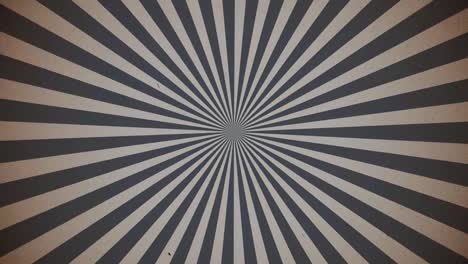 sunburst vintage rays background. rotating retro sun ray animation background. animated shining sunrise with old vintage film strip effect.