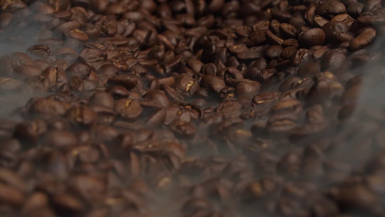 Close Up Of Seeds Of Coffee, Video In 4K, 50Fps