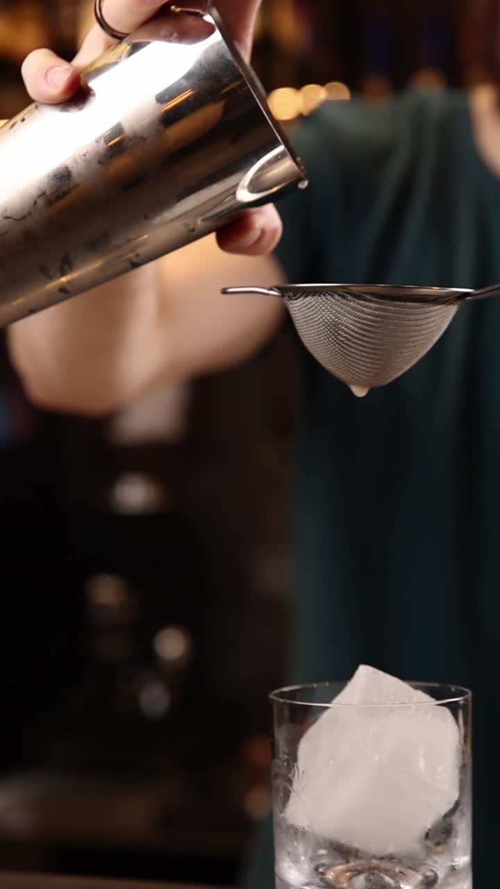 Making a cocktail