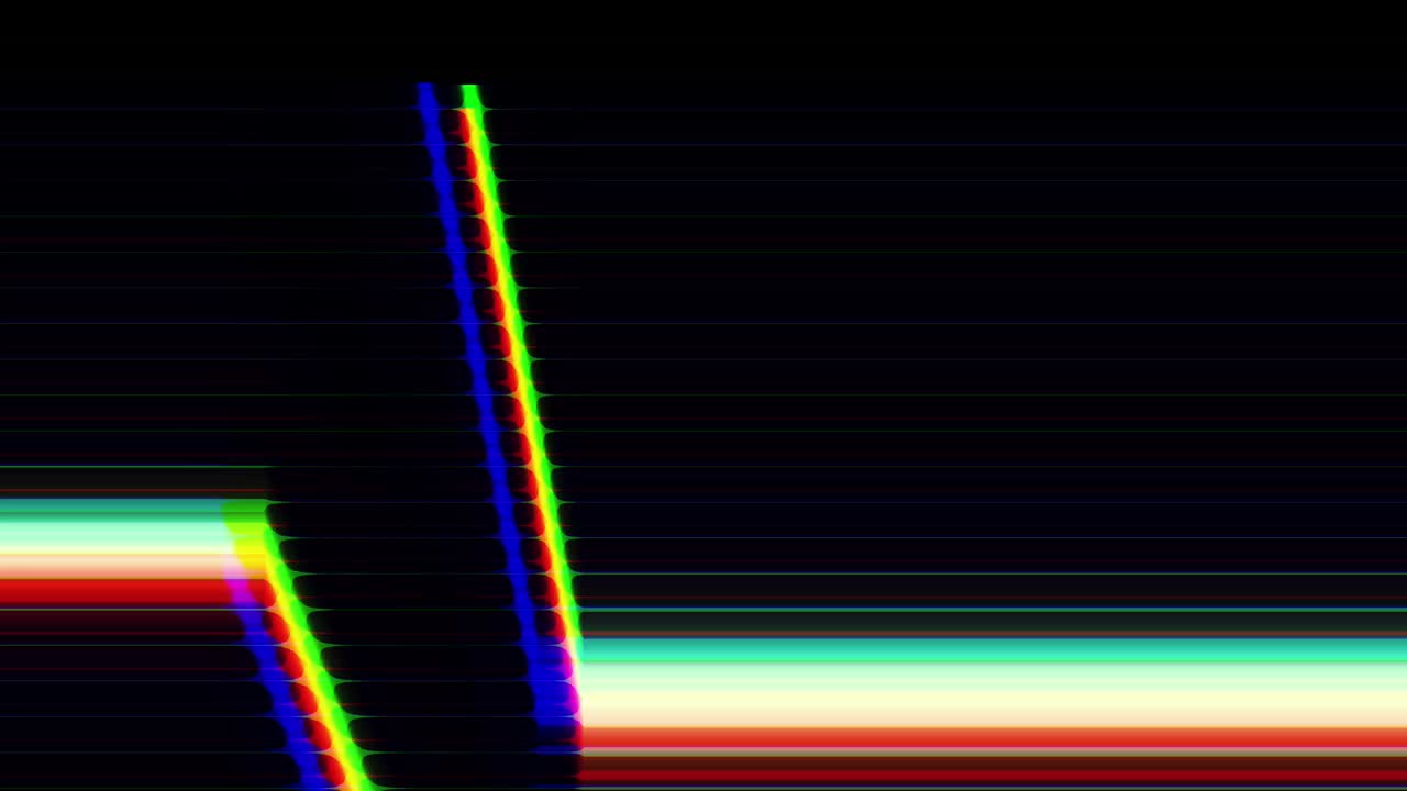 Geometric defect, digital glitch, failure overlay. Hypnotic background. Transition.