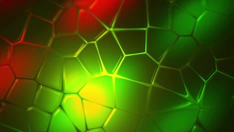 abstract green and red geometric pattern