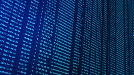 wall of data binary code calculating technology environment programming loop background data binary