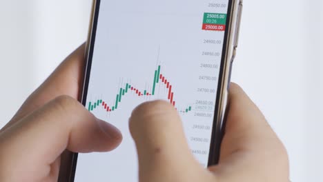 Online-stock-broker-cryptocurrency-trading-and-analysis-on-smartphone.