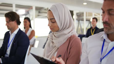 Close-up-of-the-audience-at-a-business-conference