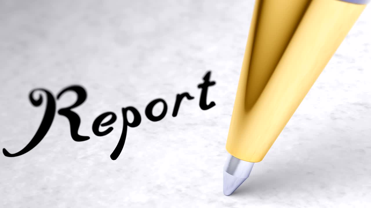 "Report" on the page. Looping footage has 4K resolution.