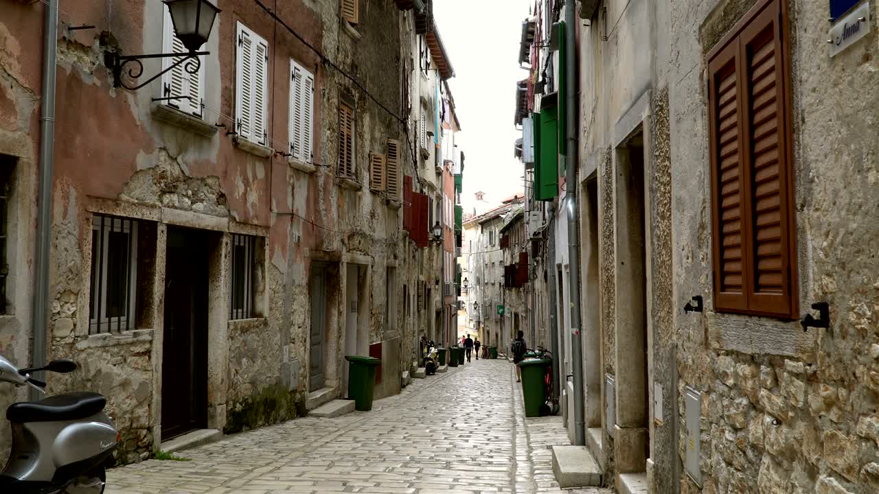 여름, 크로아티아 구시가지의 빛 풍경 - 이스트리아 지역 - 지중해 해-유럽.