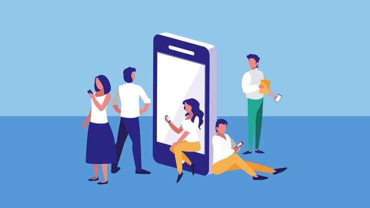 Lidé používají chytré telefony