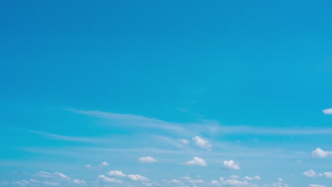timelapse footage of blue sky white clouds. puffy fluffy white clouds. cumulus cloud cloudscape timelapse, colorful nature sunlight in the sky. weather and season in tropical country