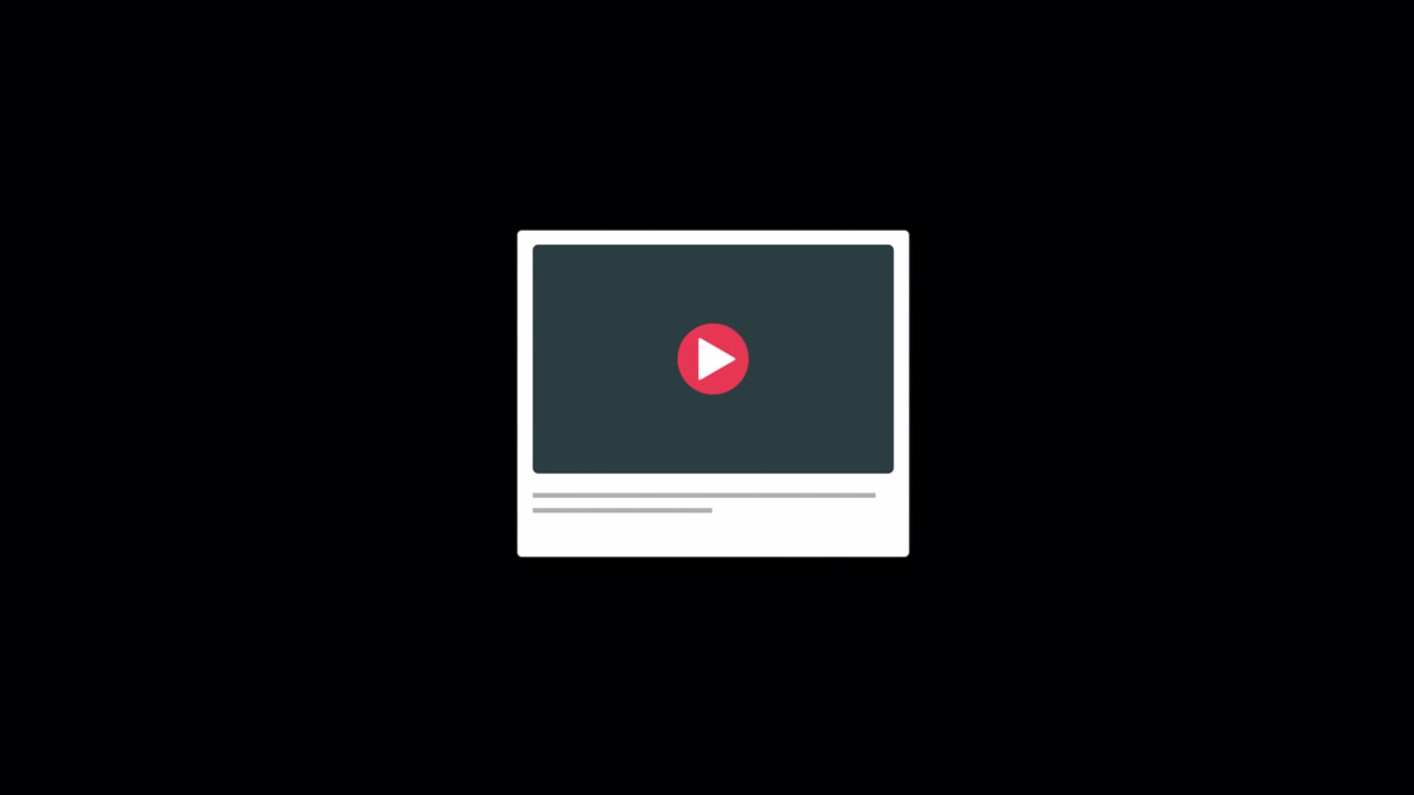 Animated Video Player Interface with Pulsing Play Button