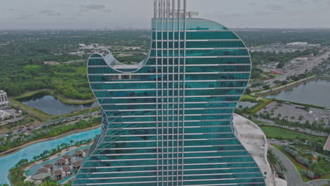 aerial view on new hard rock casino hotel