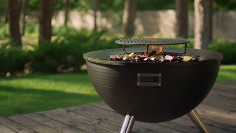 mussels preparing on grill outdoors