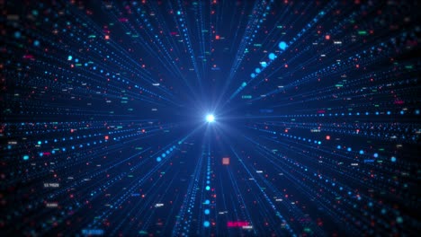 digital data binary code network fly binary code background 4k loop animation digital technologic