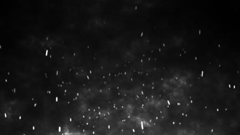 animación en 3d movimiento llamas ardientes brasas calientes chispas fuegos artificiales brillo volando partículas ardientes en fondo negro efecto visual 4k negro blanco