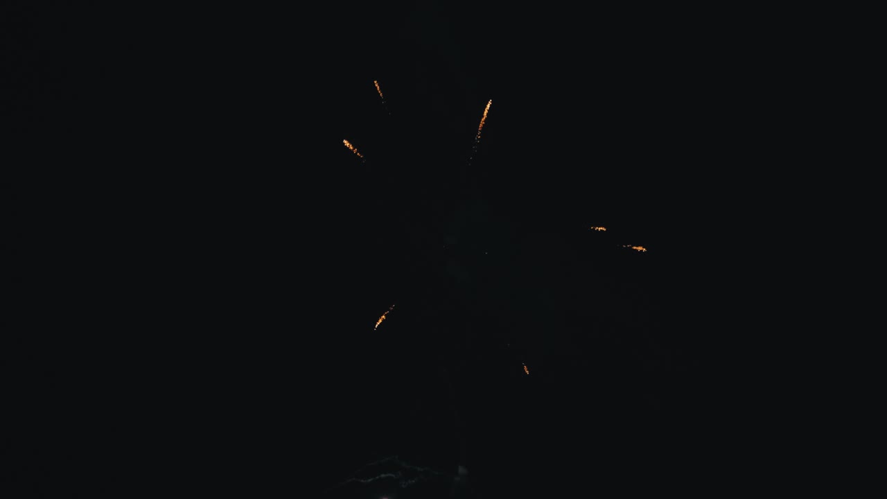 espectáculo de fuegos artificiales por la noche