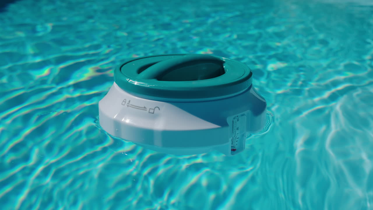 Pool Cleaner Floating in Water