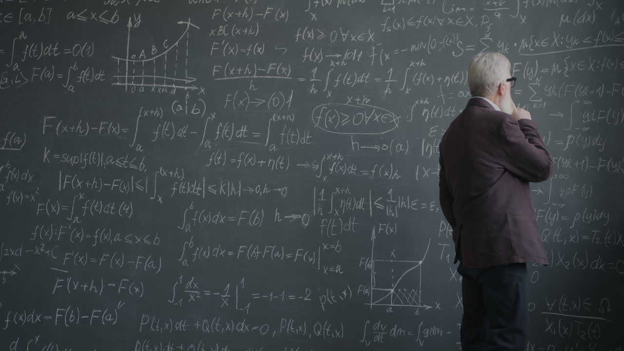 Professor in a Mathematics Classroom