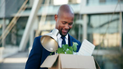 businessman leaving job