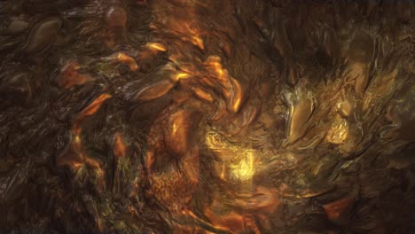 textura brillante fractal de oro, bucle de costuras