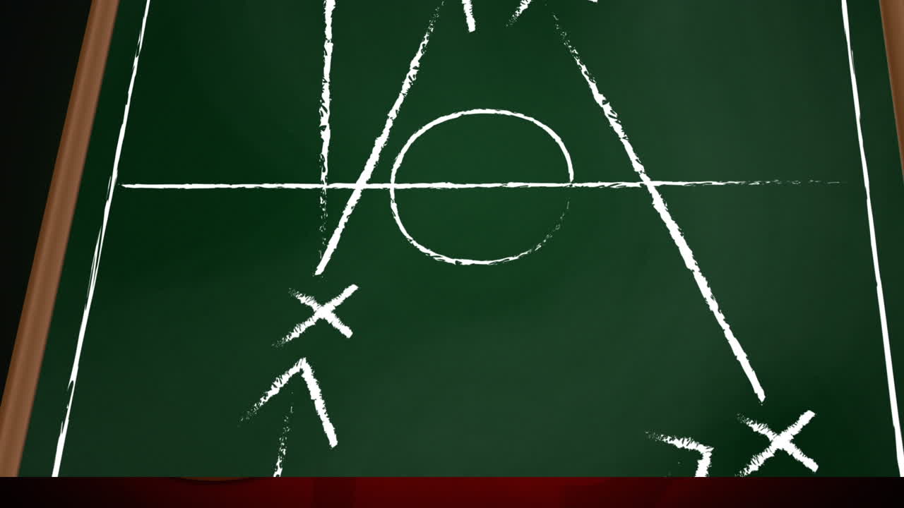 녹색 배경 위에 게임 계획의 그림의 애니메이션