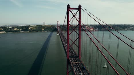 the iconic red bridge of porto, portugal