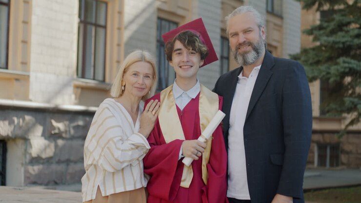 Proud Family Celebrates Graduation