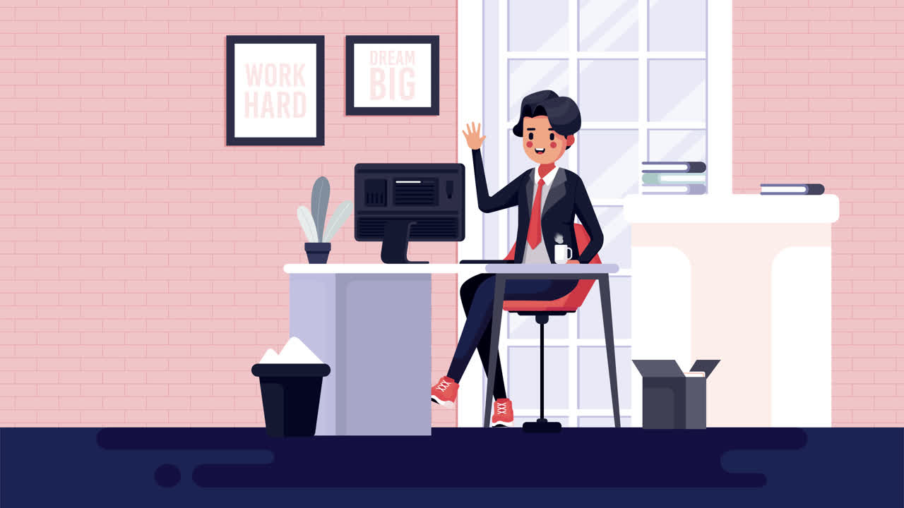 Businessman in Modern Office Setting