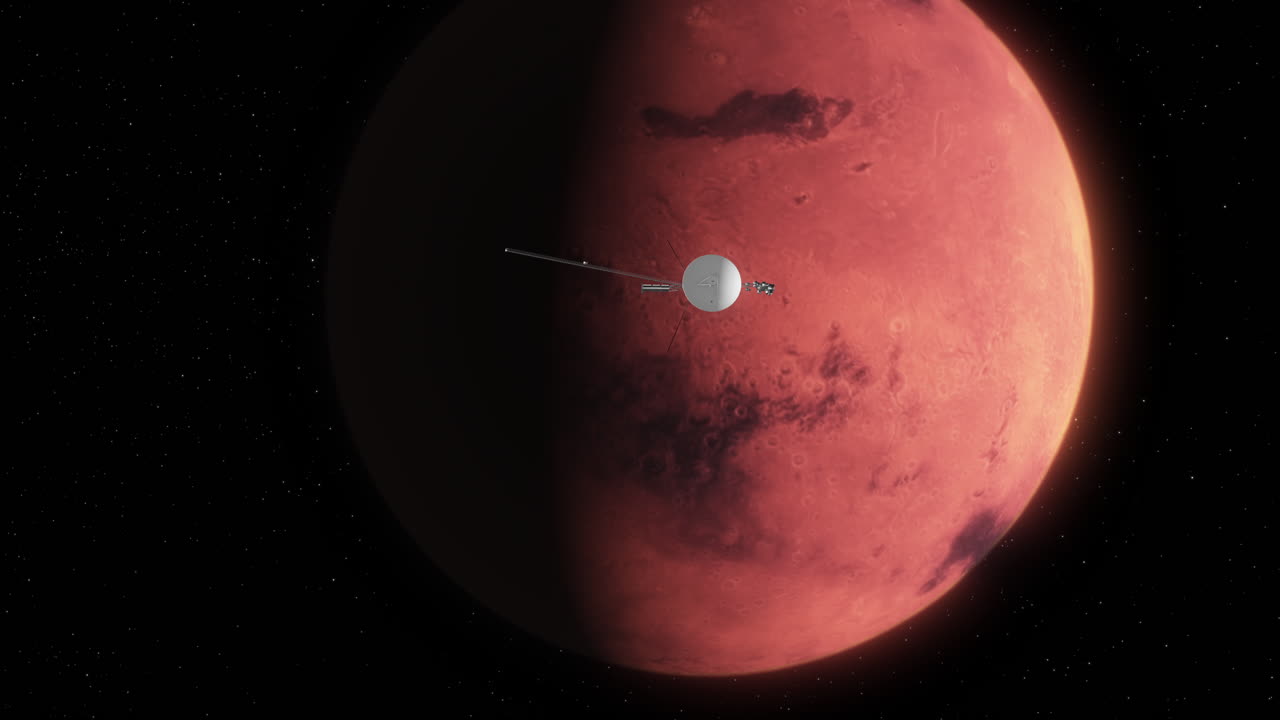 Voyager 1 Heading Away from Red Planet Mars After Flyby to Collect Photos and Scientific Data 4K