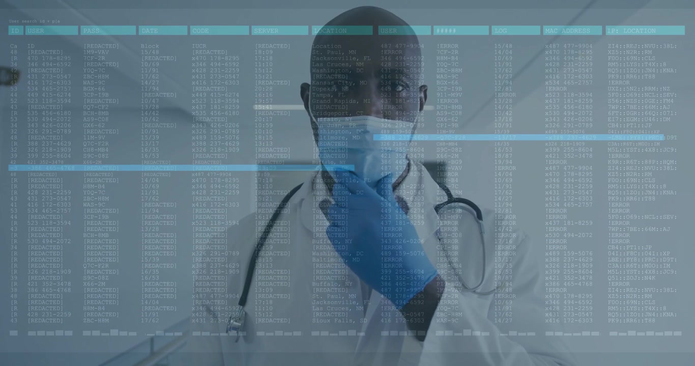 Vertical video: Doctor walking, HUD appearing, looking up, adjusting mask, reacting to patient data