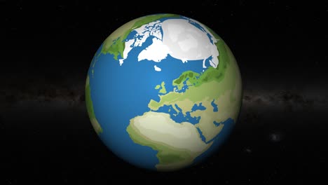 animación de la tierra haciendo zoom en la ubicación de londres