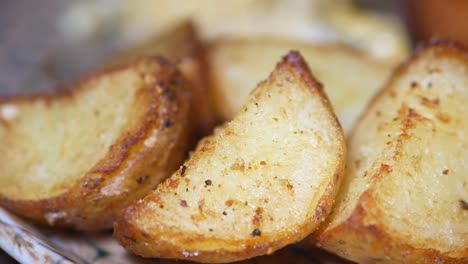 roasted potato wedges