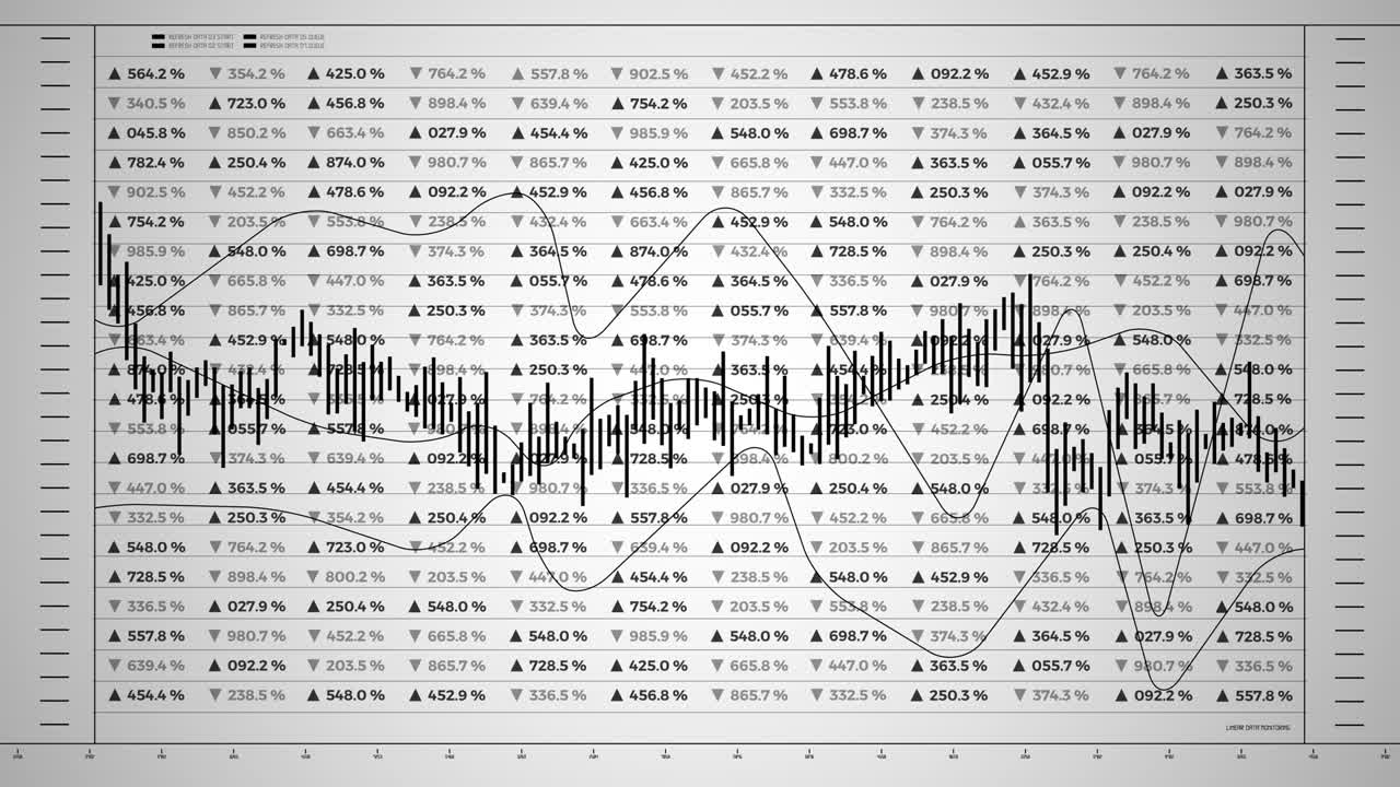 데이터 및 보고 통계, 그래프 다이어그램으로 애니메이션