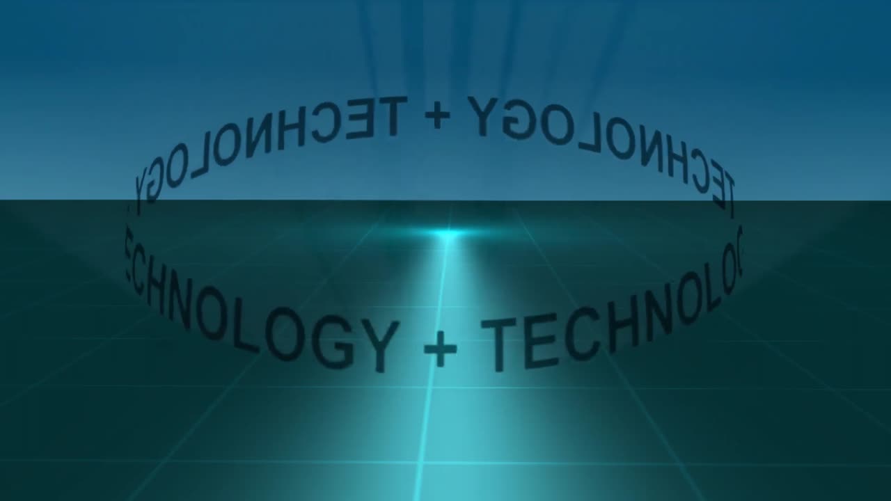 Stock Animation of a Technology Orbit