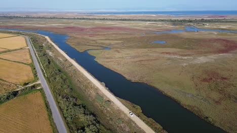 descubriendo el delta de grecia desde el cielo: una perspectiva de dron 4k