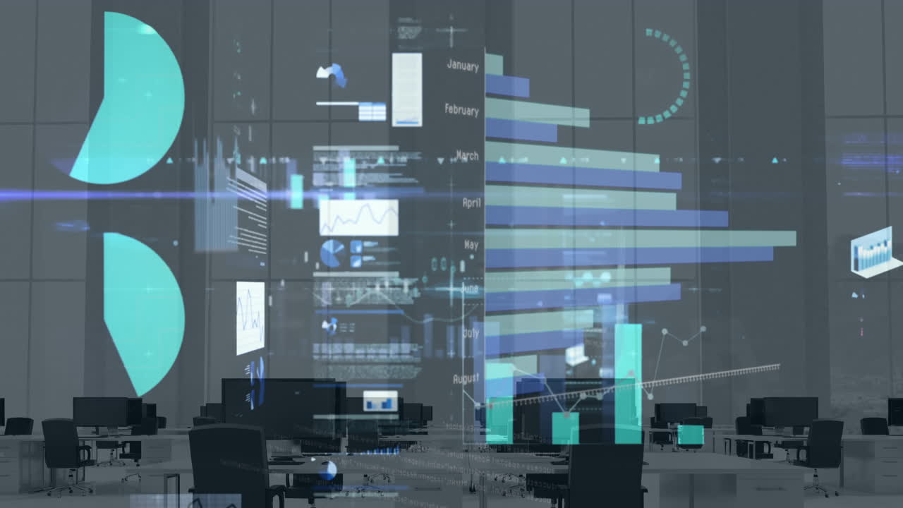 사무실에서 재무 데이터 처리의 활성화