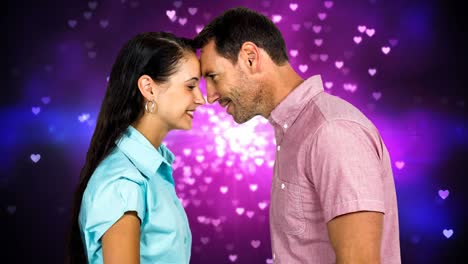pareja con las cabezas una contra la otra