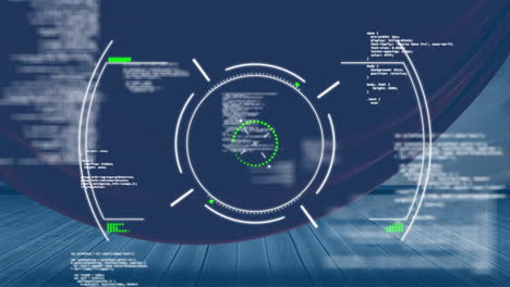 Animation of scope scanning over data processing