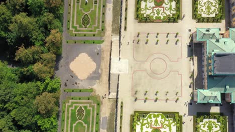 vista aérea del palacio real de varsovia
