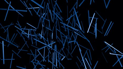 3d astratto semplice sfondo geometrico con blocchi blu come lampadine lampeggianti luci al neon in 4k. animazione a loop liscio. creative semplice motion design bg con oggetti 3d. vj loop.