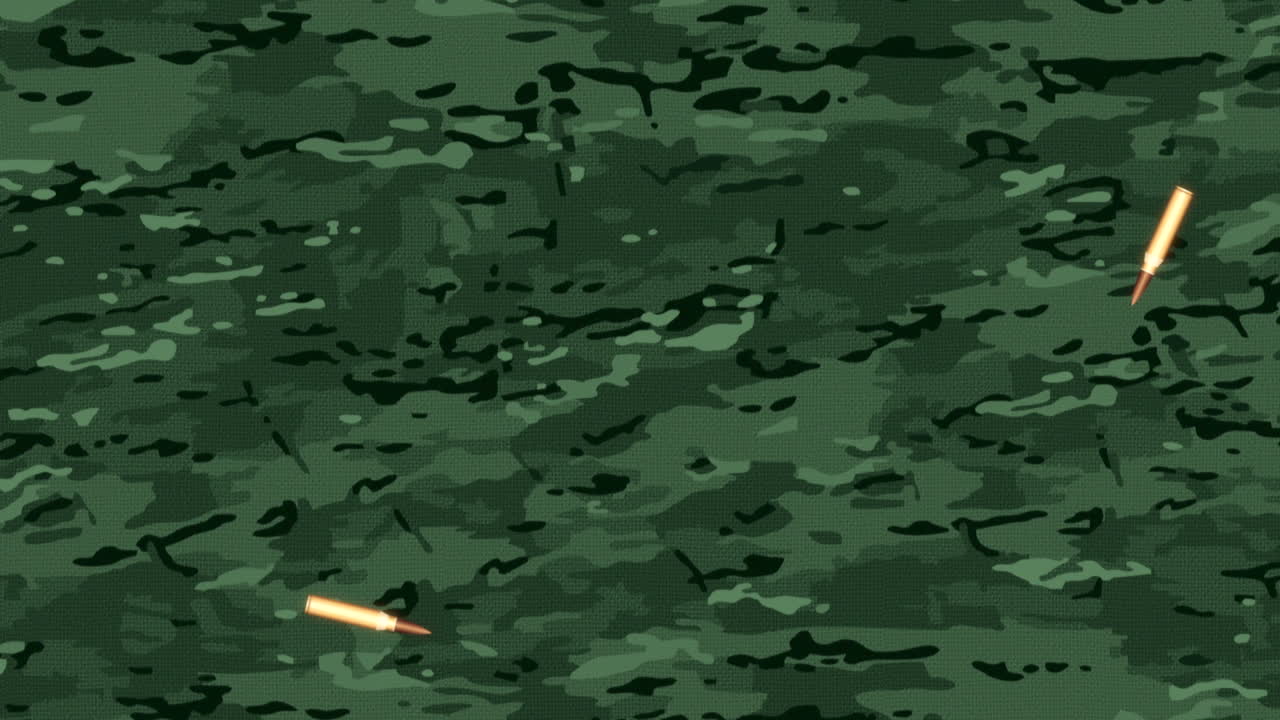 patrones de caída de animación sobre antecedentes militares