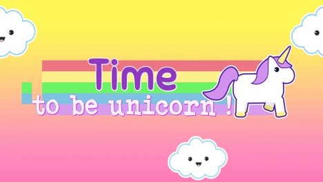 animación de la oración tiempo para ser unicornio 4k