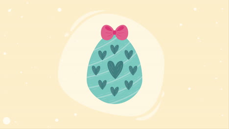 blue spring egg painted animation