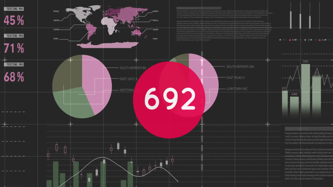 통계에 따라 변하는 숫자의 애니메이션