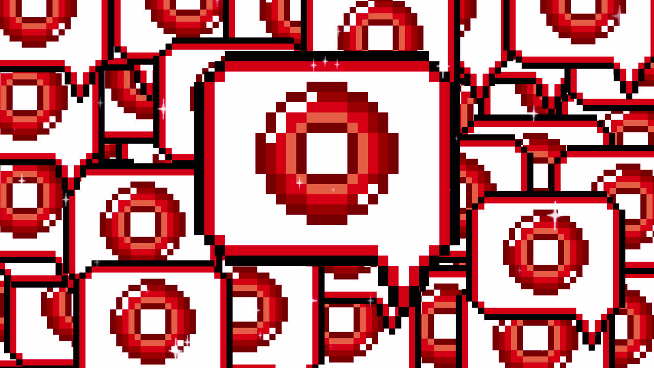 Pixel art pop up speech bubble icon circle mark Transitions. 1080p - 30 fps - Alpha Channel (3).mov