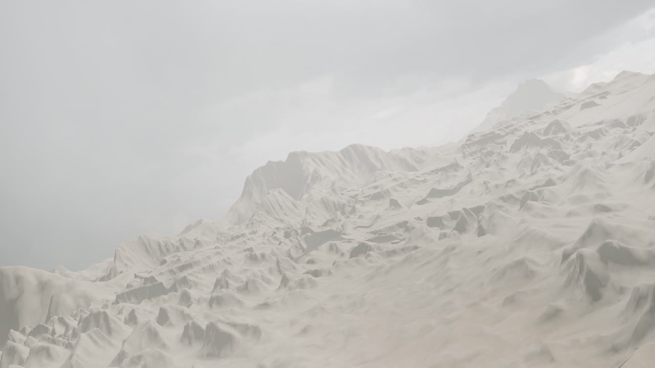 ovnis sobre una cordillera desolada