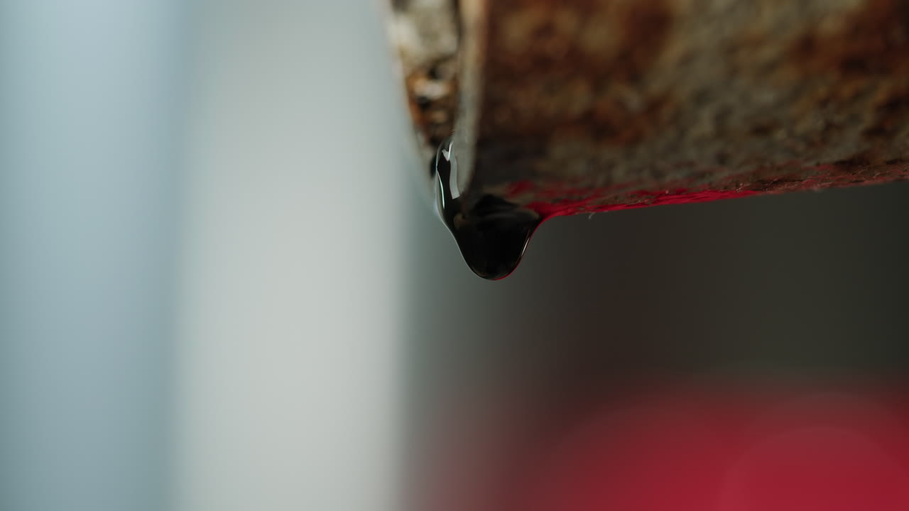 Water Drip from Rusty Pipe