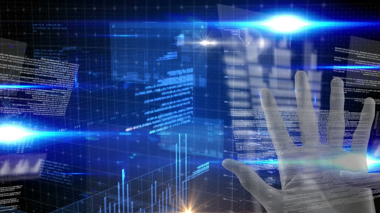 animación del procesamiento de datos de entrega y el registro estadístico