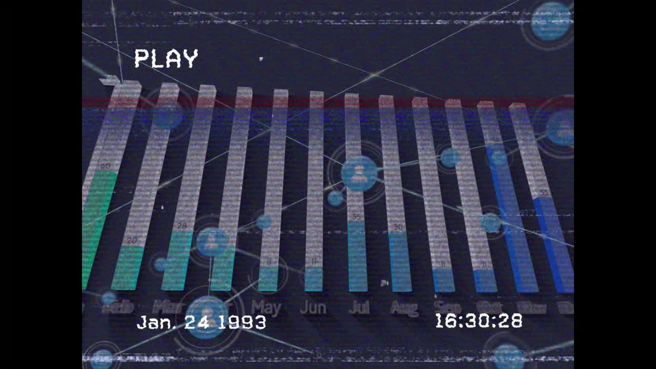 Overlaying network connections and play timestamp on bar graph with monthly data