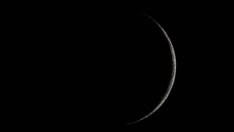 crescent moon surface