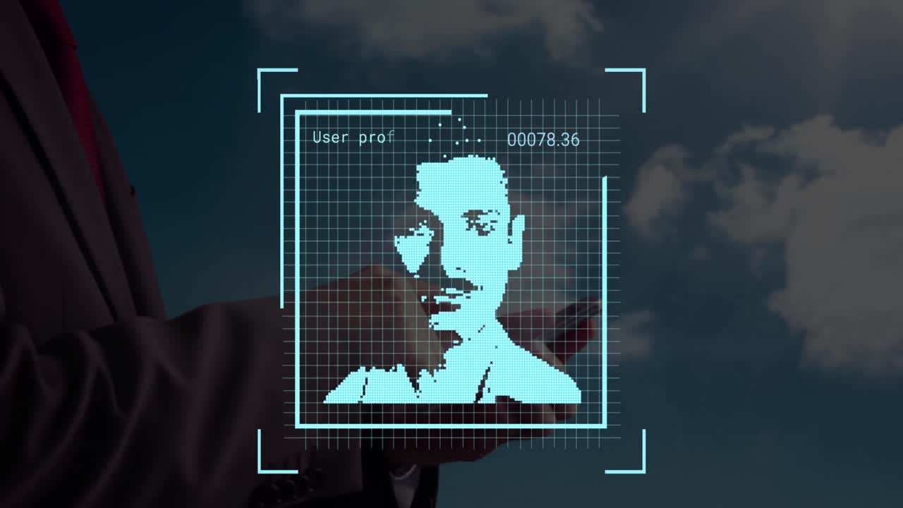 animación de usuarios de redes sociales sobre las manos de un hombre caucásico que usa un teléfono inteligente