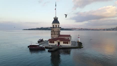 vista aérea de estambul de la torre de la doncella 1